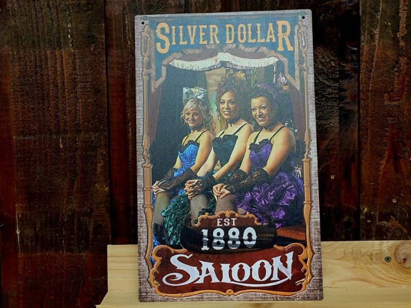 Silver Dollar City Saloon Poster Tin Sign
