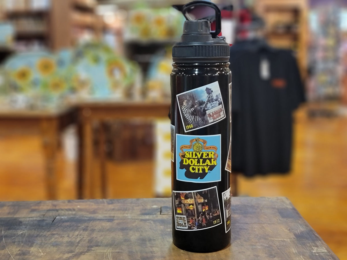 Retro Ride Waterbottle Silver Dollar City